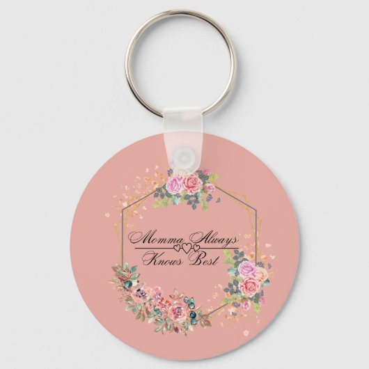 Momma kent altijd het beste sleutelhanger (Achterkant)