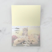 Momma kijkt over mij heen - Kat / KeukenKaart Kaart (Binnen)