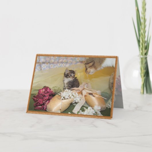 Momma kijkt over mij heen - Kat / KeukenKaart Kaart (Voorkant)