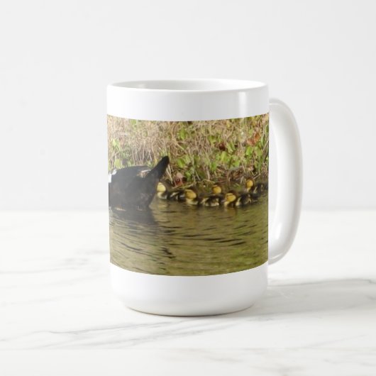 Momma Muscovy en Baby Ducks Mok (Voorkant rechts)