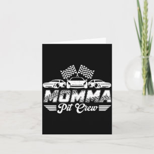 Momma t Crew verjaardagsfeestje raceauto liefhebbe Kaart