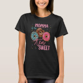 Momma van de 10e Donut Birthday Party T T-shirt (Voorkant)