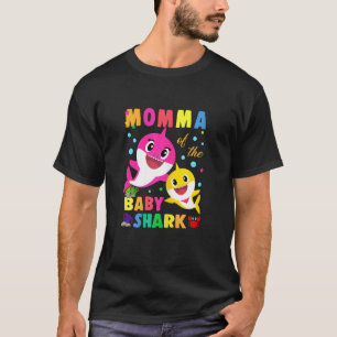 Momma van de Birthday Baby Momma Shark Fami T-shirt