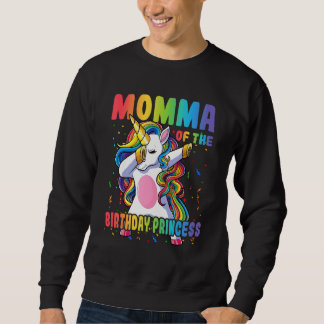 Momma van de Birthday prinses Dabbing Unicorn Gir Trui