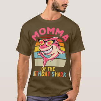 Momma van de familie van de haaienouderdag t-shirt