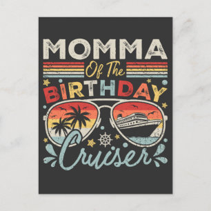 Momma van de verjaardags-cruisevakantie briefkaart