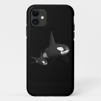 Momma Whale iPhone 11 Hoesje