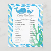 Momma Whale en haar Baby Boy - Snoep Bar Game Flyer (Voorkant)