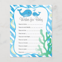 Momma Whale en haar Baby Boy - Wishes