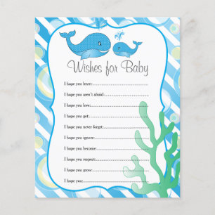 Momma Whale en haar Baby Boy - Wishes Flyer