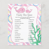 Momma Whale en haar Baby Girl - Snoep Bar Game Flyer (Voorkant)