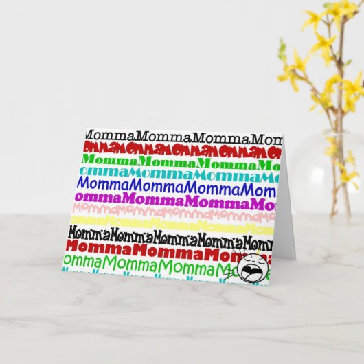 MommaMomma Kaart (Gele Bloem)