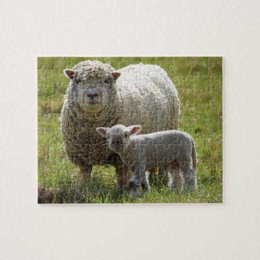 Momma's Baby Lamb Legpuzzel (Horizontaal)