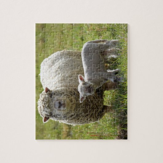 Momma's Baby Lamb Legpuzzel (Verticaal)