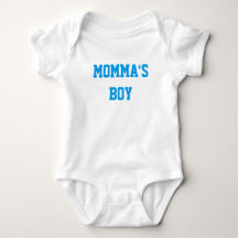 "MOMMA'S BOY" Baby Boy Katoen Bodysuit