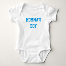 "MOMMA'S BOY" Baby Boy Katoen Bodysuit