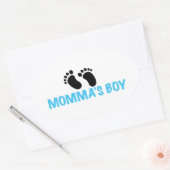 Momma's Boy Ovale Sticker (Envelop)