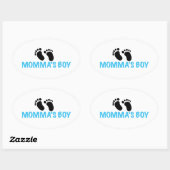 Momma's Boy Ovale Sticker (Vel)