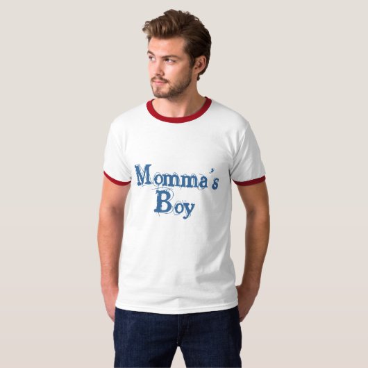 Momma's Boy T-shirt (Voorkant volledig)