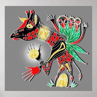 mommas giraffe poster