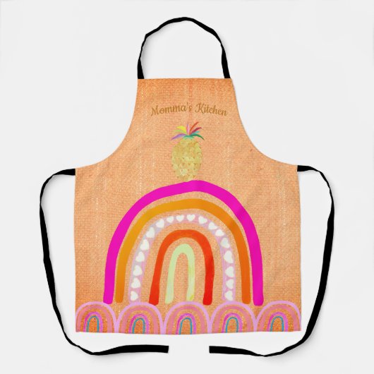Momma's Kitchen Island Rainbows Schort (Voorkant)