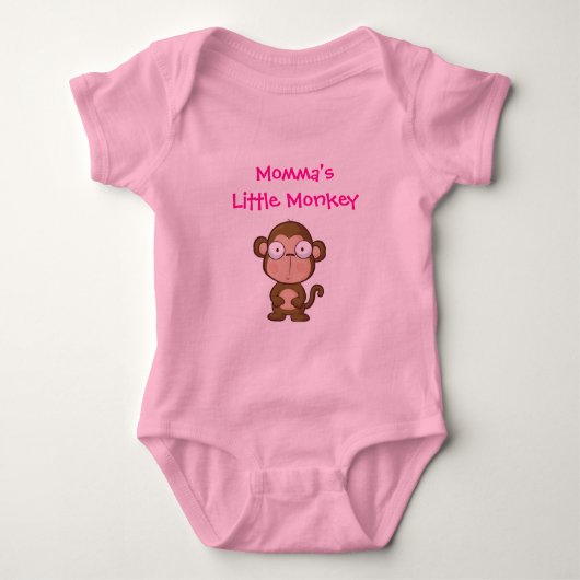 Momma's kleine aap romper (Voorkant)