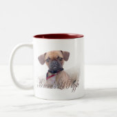 Momma's Lil Puggle Tweekleurige Koffiemok (Links)
