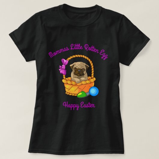Mommas Little Rotten Egg Happy Paast T-shirt (Design voorkant)