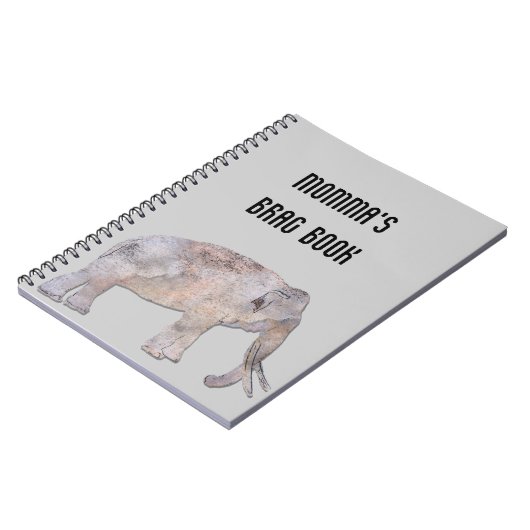 MOMMA'S Olephant-fotonotebook Notitieboek (Linkerzijde)