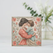 Momma's vreugdevolle momenten: hartverwarmende Kaa Feestdagenkaart (Staand voorkant)