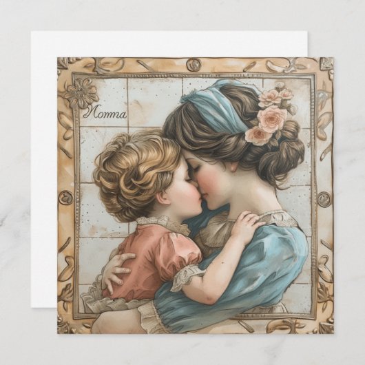 Momma's vreugdevolle momenten: lieve Kaarten (Voorkant / Achterkant)