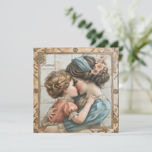 Momma's vreugdevolle momenten: lieve Kaarten (Staand voorkant)