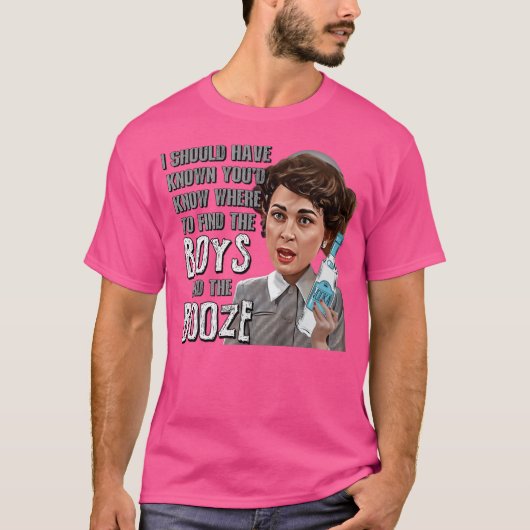 Mommie Dearest - Jongens en drank T-shirt (Voorkant)