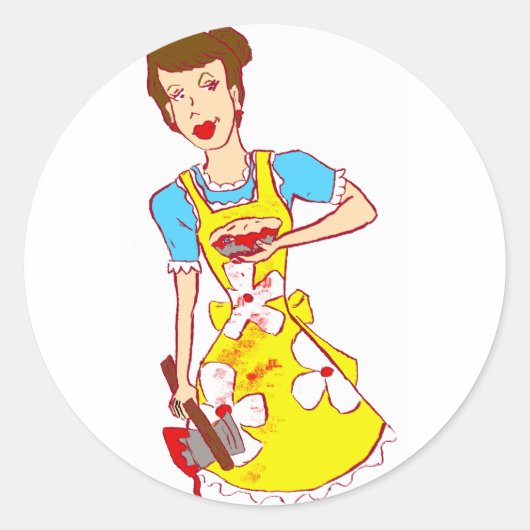 Mommie Dearest Ronde Sticker (Voorkant)