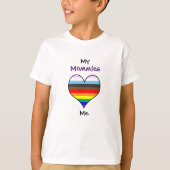 Mommies Rainbow Heart T-shirt (Voorkant)