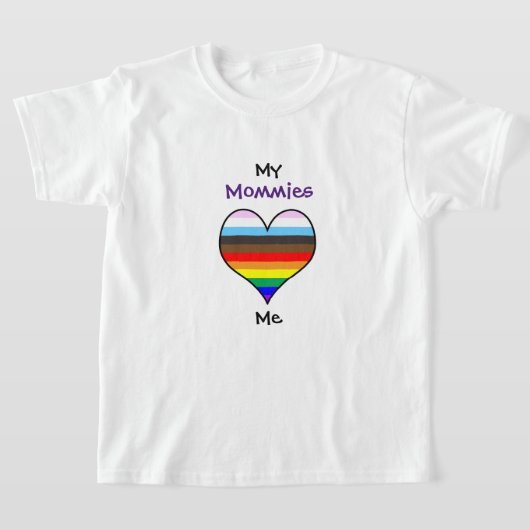 Mommies Rainbow Heart T-shirt (Laagn)