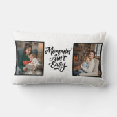 Mommin Ain't Easy Brush Script Two 2 Photo Kussen (Achterkant)