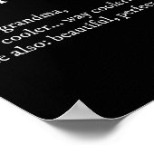Mommom Cadeaudefinitie Oma Mama-Mama Moederdag Poster (Hoek)