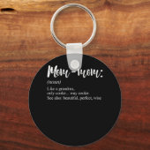 Mommom Gift Definition Grandma Mam-Mam Moederdag Sleutelhanger (Voorkant)