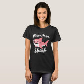 Mommom Shark Moederdag Oma Grappige moeder-moeder T-shirt (Voorkant volledig)