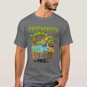 Mommom van de wilde dierentuin Birthday Woodland A T-shirt