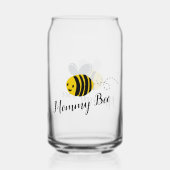 Mommy Bee Blikvorm Glas (Achterkant)