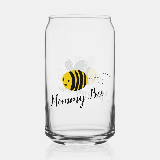 Mommy Bee Blikvorm Glas (Achterkant)
