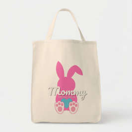 Mommy Bunny Grocery Tas – Herbruikbare paasfamilie