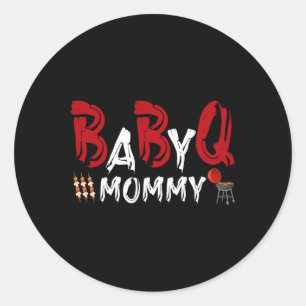 Mommy Byby BBQ Ronde Sticker