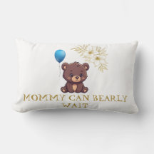 MOMMY CAN BEARLY WAIT cute girl bearly Baby bodysu