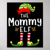 Mommy Christmas Elf Matching Pajama X-mas Party  Poster (Voorkant)