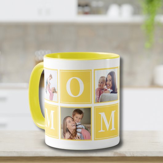 Mommy Collage Script 5 Photos for Mom Yellow Mok