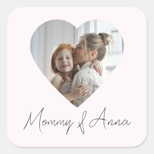 Mommy Custom Name & Photo | Personalized Sticker (Voorkant)