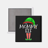 Mommy Elf Family Matching Group Christmas Mom  Magneet (Voorkant / Achterkant)